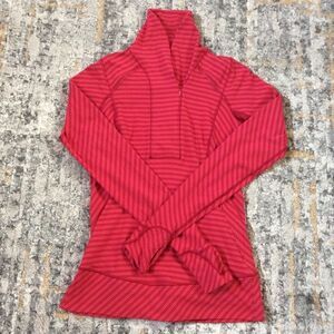 LULULEMON THINK FAST STRIPED PULLOVER! EUC! SIZE 6